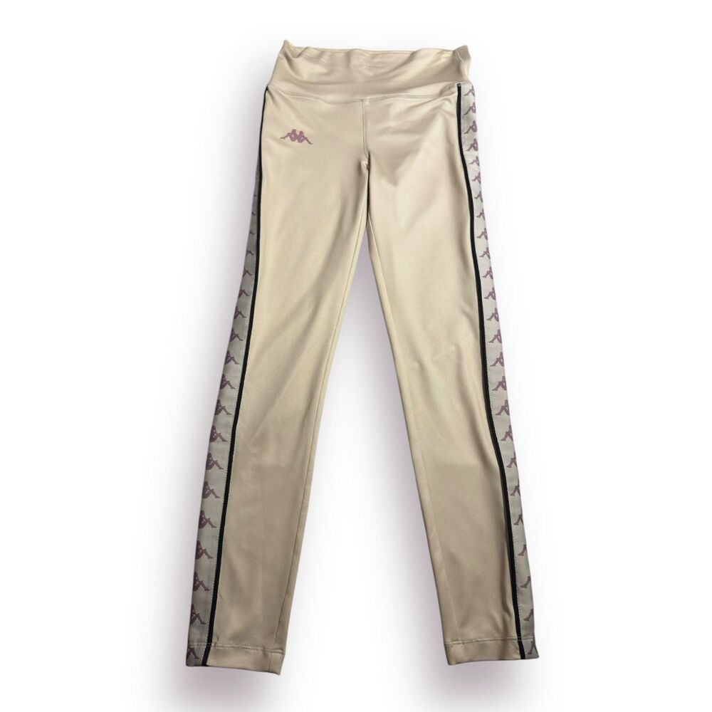 Kappa Cream Colored Tapered Joggers Women’s Size Medium Retro BNWT